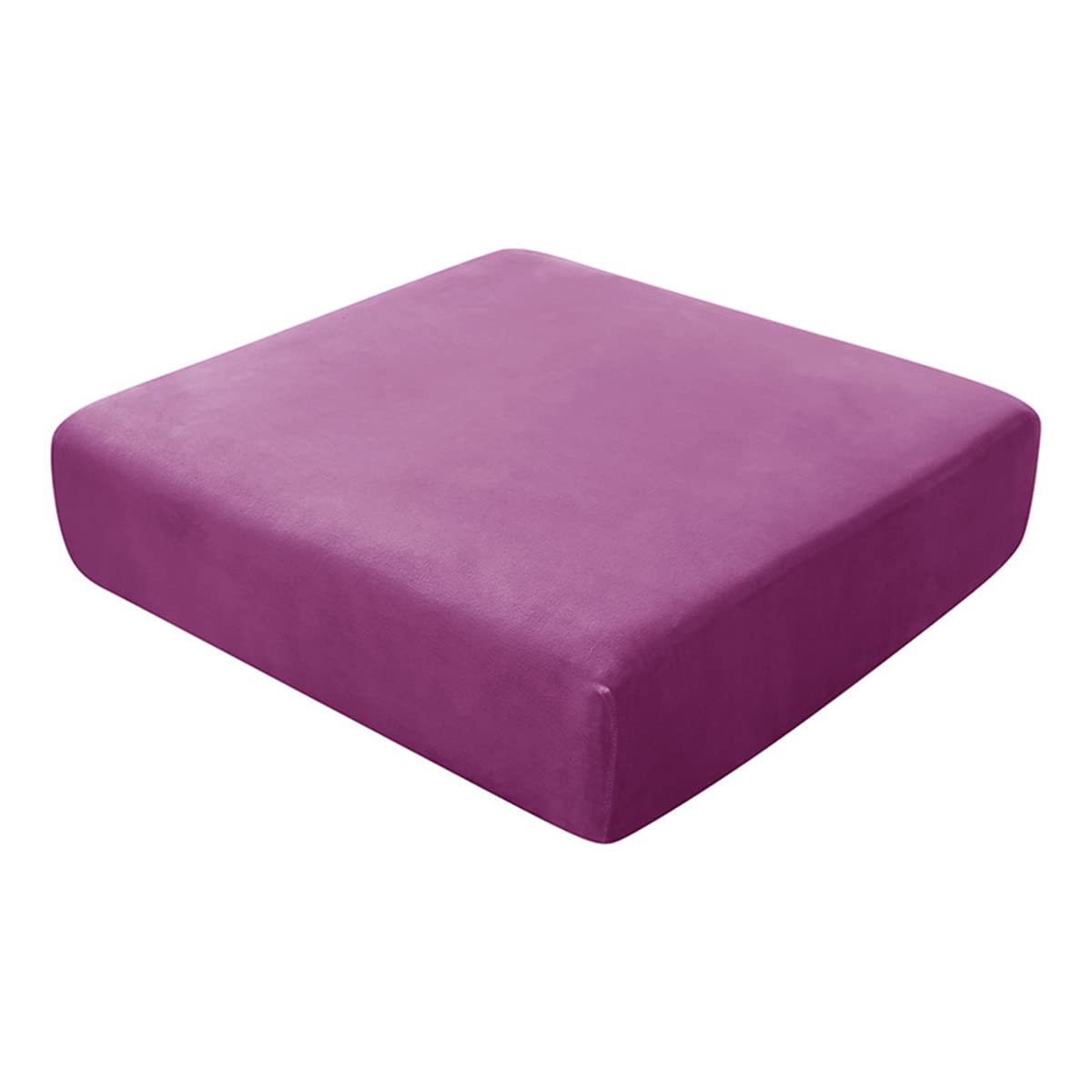 GUYIRT Velvet Cushion Covers, Strech Couch Cushion Cover, Individual Cushion Covers for Chair Loveseat Sofa Furniture Protector -Purple-Chaise