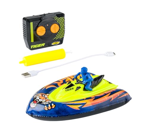 Carson Nano Wave Tiger 2.4G - Ferngesteuertes Boot, RC Boot, Ferngesteuertes Spielzeug für Kinder und Erwachsene, inklusive Fernsteuerung
