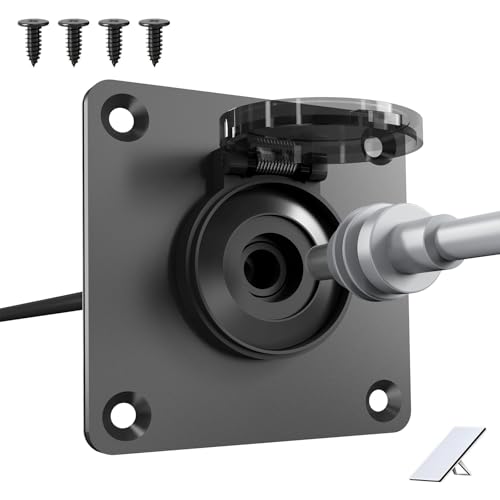 JacEnergy Waterproof Wall Socket for Starlink Mini, Aluminum DC 5.5 x 2.1 Female Power Connector Starlink Mini Power Cable Outlet Perfect for RV Campervan, Caravan, Motorhome, Boat, Smart Battery Box