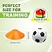 Ashsajkd Agility Soccer Cones(Set of 50)- Sports Soccer Cones with Carry Bag & Strap,Disc Sports Cone Equipment Used for Football, Basketball,Coaching-Agility Sports Cones for Indoor & Outdoor Games