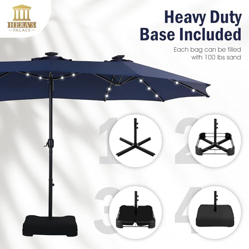 Hera'S Palace E02GM018-ZC 15 Ft Patio Umbrella thumb #4