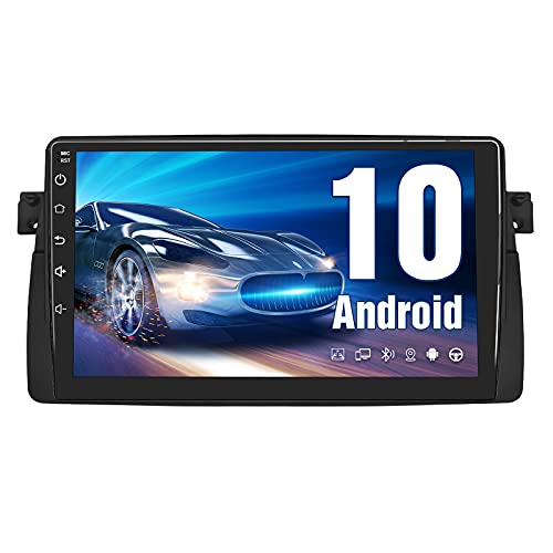 AWESAFE Android 10.0 [2GB+32GB] Radio Coche para BMW E46/Rover 75/MG ZT con Pantalla Táctil 9 Pulgadas, Autoradio con Carplay/Android Auto/Bluetooth/GPS/FM, Apoyo Mandos Volante y Aparcamiento Cover
