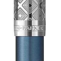 パーカー　ボールペン　ソネットプレミアム　メタル＆ブルーＣＴ　替え芯付き ソネット ボールペン パーカー 美しい プレミアム メタル&ブルー