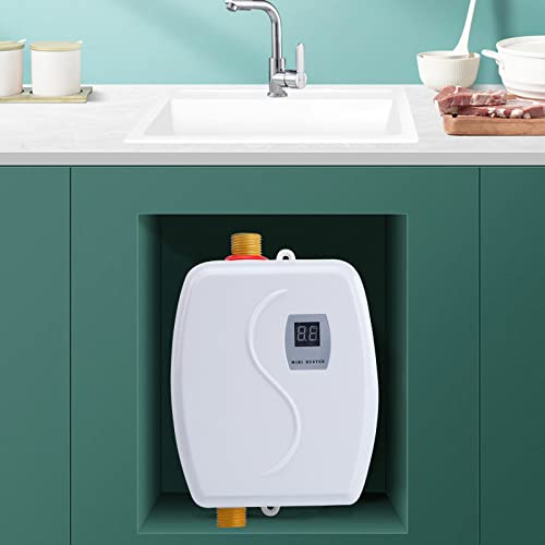 Tankless Water Heater Electric,Small Electric Tankless Instant Hot Water Heater Shower 110V 3000W Kitchen #TOP1