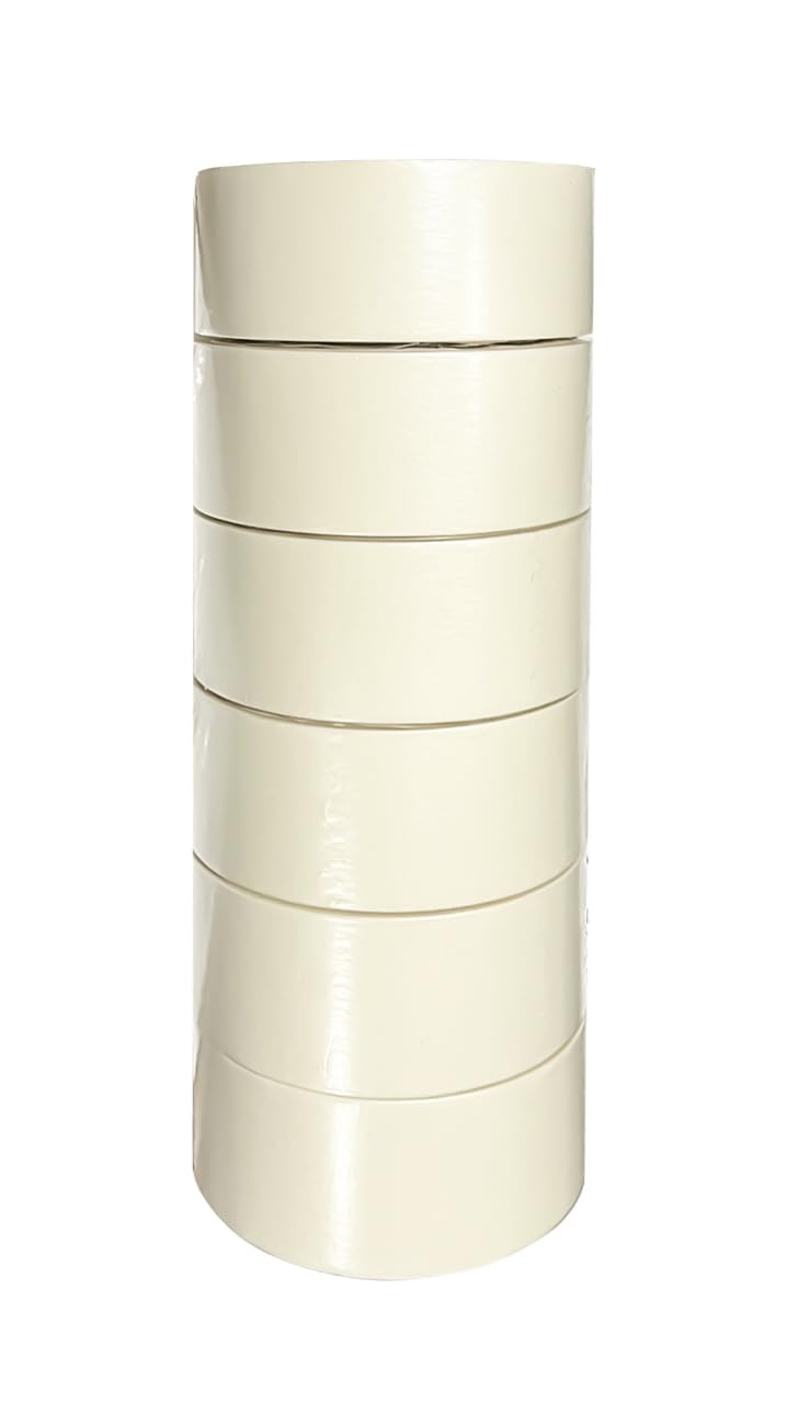 Nastro di carta gommata per mascheratura, verniciatura,disegno, 50m x 50mm, Torre da 6 rotoli (1torre)