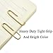 HAHIYO Paper Clips Large 2 inches Length Gold Paperclips Vinyl Coated Prevent Scratching Tearing The Pages Sturdy for Bookmark Organize Home Office School 80 Pack