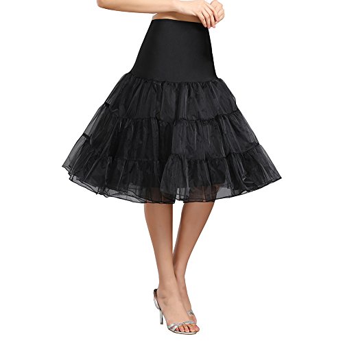 Women's 50s Vintage Rockabilly Petticoat Crinoline Tutu Underskirt 27