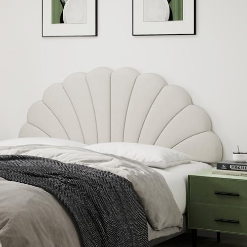 Befurtori Queen Size Headboard Only, Petal Wall Mount Headboard Queen/Full Size for...