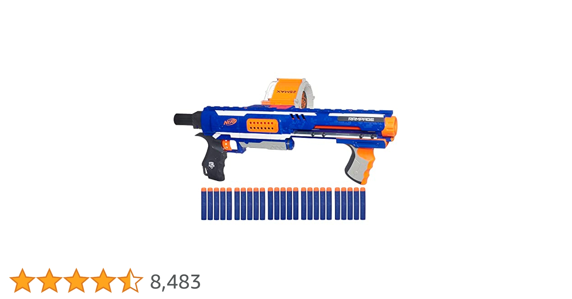 Nerf N-Strike Elite Rampage Blaster - Rapid-Fire Dart Blasting