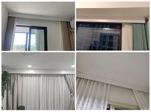Caja para cortina opaca y cenefa decorativa para la gestión de luz en puertas de terraza 7