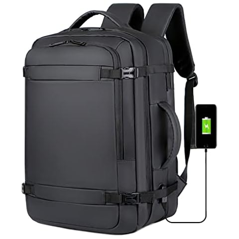 BAGZY Cabin Bag 45x36x20 New easyJet Travel Backpack Laptop Backpack 17 inch Large Underseat Cabin Suitcase Hand Luggage Backpack Daypack with USB Port Expandable Carry On Flight Bag Cover