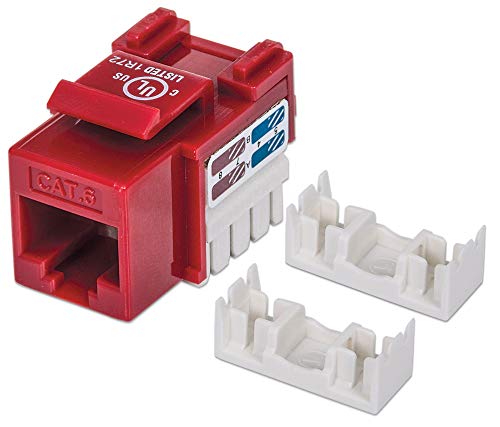 Intellinet Cat6 RJ45 Keystone Jack para Cable UTP Cat 6 miniatura 4