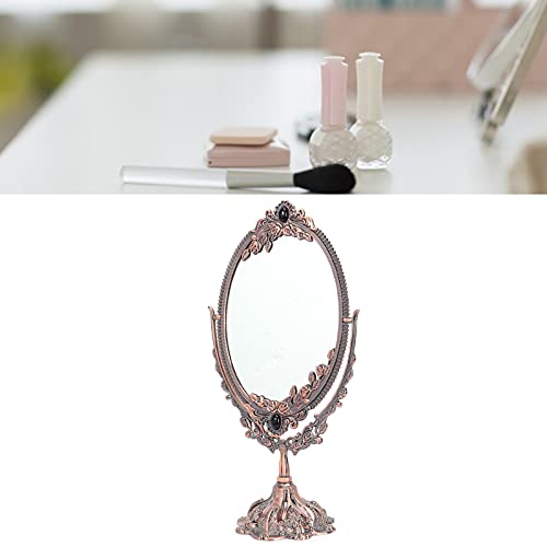 Espejo de Maquillaje Vintage con Base y Doble Cara miniatura 4
