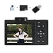 Digitalkamera 4K Video 48MP Foto Autofokus Kompaktkamera mit Blitz 2,8 Zoll Bildschirm, für Studenten, Fotografie, Reisen, Vlogging, Schwarz 32G