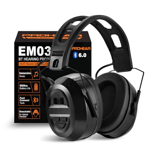 PROHEAR 039 Bluetooth 6.0 Hearing Protection with Hi-Fi...