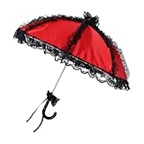 Parasol léger en dentelle : fabriqué en tissu et en fer, ce parasol offre une protection solaire tout en restant respirant et confortable, idéal pour les cérémonies en extérieur, les mariages, les robes de mariée et autres occasions spéciales