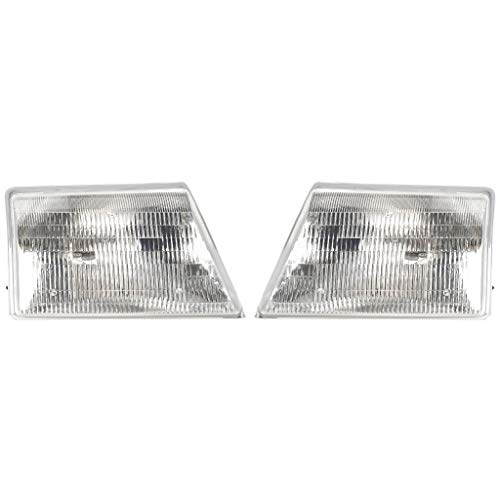 For 1998-2000 Ford Ranger Pair Headlights Driver and Passenger Side FO2502151 FO2503151 - replaces F87Z-13008FB F87Z-13008EB
