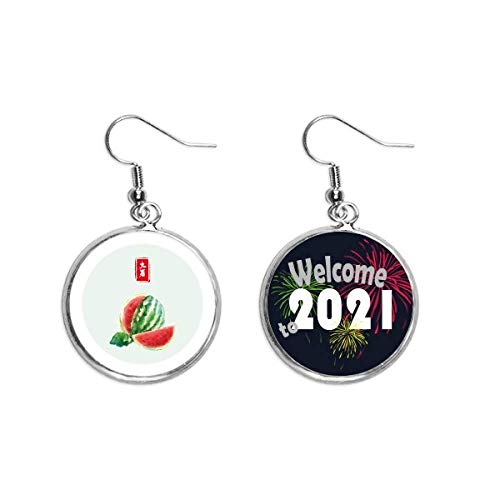 Pendientes colgantes de plata con diseño de término solar modelo Great Heat 204 en talla M