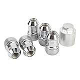 Bediffer Radschloss-Set, Anti-Diebstahl-Radmuttern, Ersatz für JL JT 2018–2025, Diebstahlschutz für Stahl-Aluminium-Räder, 6-teilig