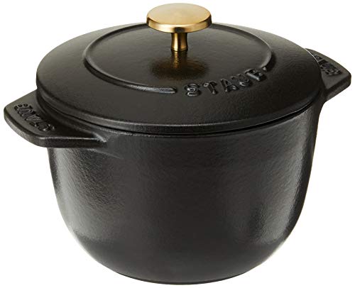 STAUB Cast Iron Petite French Oven 075-quart Matte Black