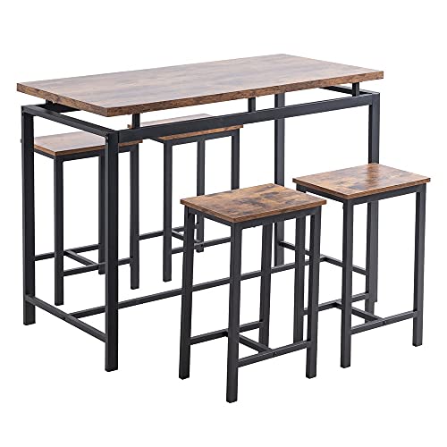 Taburetes Cocina Madera y Mimbre Marca 