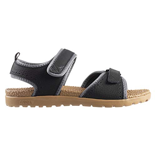Acorn Men's Everywear Grafton Sandal, Lightweight with a Cushioned Footbed Plus Soft Adjustable Leather Straps
