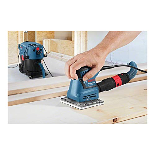 Bosch Professional V System ponceuse vibrante sans-fil GSS 140-1 A (avec boîtier collecteur à microfiltre, 2 feuilles abrasives, 1 plateau de ponçage, gabarit de perforation)
