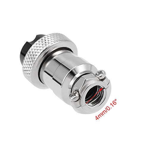 Conector GX12-4P 4 Pines Metal Macho y Hembra Pack 2 miniatura 4