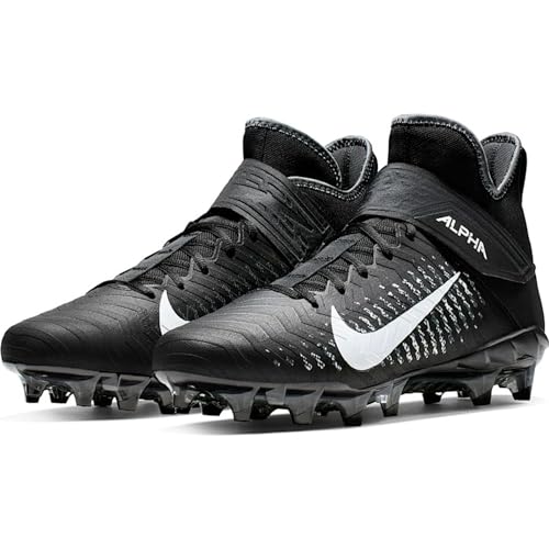 Image of Nike Men's Alpha Menace Pro 2 D Football Cleats - Black /White,7M US