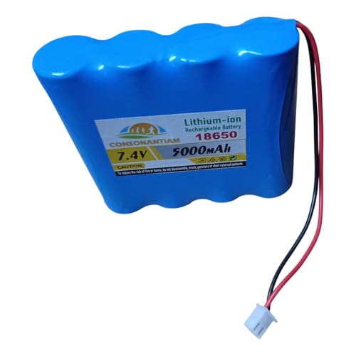 Image of 7.2 Volt, 7.4 Volt Battery Pack 5000 mAH Full Capacity 18650 Lithium Ion Rechargeable Battery Pack Use in Medical or Multipurpose Devices. (Security with BMS Card Inbuilt)