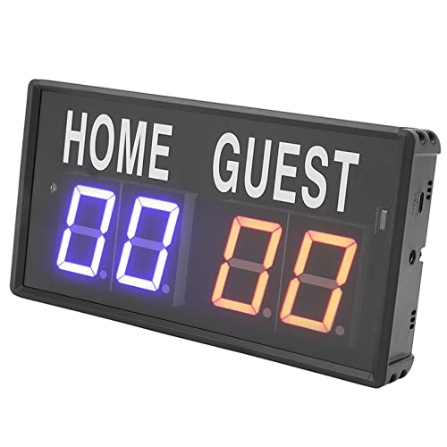 Placar Eletrônico, Placar de Mesa Digital Portátil Com Controle Remoto para Esportes de Basquete e V