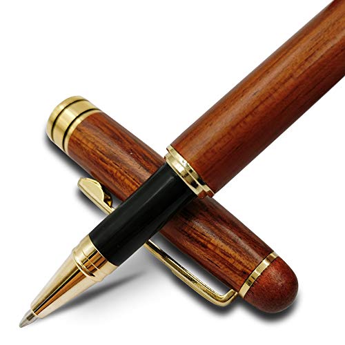 hecho a mano Rosewood bolígrafo/pluma estilográfica de lujo elegante fina regalo para firma caligrafía Ejecutivo de negocios Ballpoint Pen