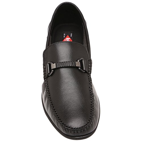 Image of Lee Cooper Men's Black Loafers - 9 UK /India (43EU)(LC2339 Black)