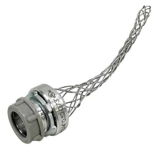 Superdi L7504 Strain Relief Cord Connector 3/4 Inch Straight Male Steel Fitting