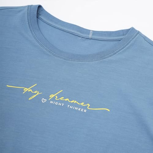 Image of Enamor Short Sleeve Crew Neck Regular Length Basic Crew T-Shirt - Slim Fit, Soft and Breathable Stretch Cotton - E147