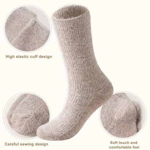 Image of SISOSOCK Cozy Womens Fuzzy Socks,Soft Push Wool Socks,Warm Gifts for Women
