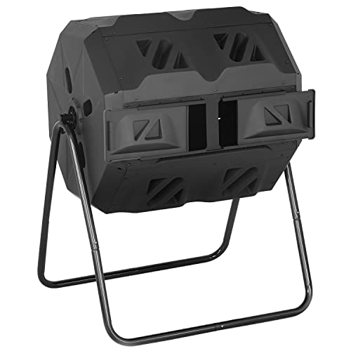 43 Gallon Compost Bin Outdoor Tumbling Composting Bins Compost Tumbler