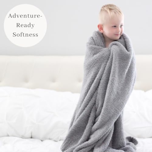 Image of Saranoni Bamboni Baby Blanket | Luxury Plush Super Soft Blanket | Breathable Comfy Blankets for Kids and Teens | Gray - 40 inch x 60 inch