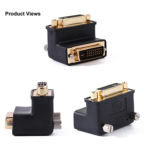 Adaptador DVI de 90 grados contra cables doblados en pantallas pegadas a la pared 1080P PC 4