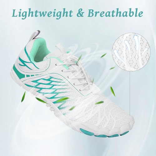 Image of Hike Barefoot Shoes, Pro Barefoot Shoes Women Men Footwear, Athletic Hiking Minimalist Water Shoe Breathable Quick Dry Zero Drop Trail Running Shoe with Non-Slip Sole & Wide Toe Box