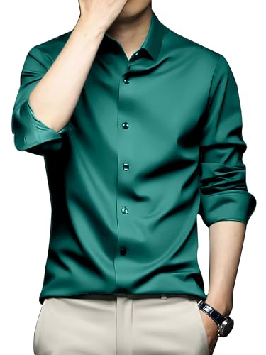 Image of CVC Mens Satin Regular Fit Formal Shirt.