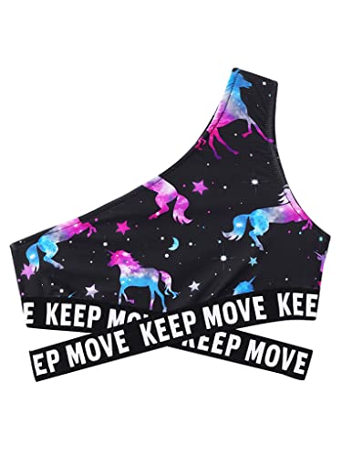 TTAO Girls Criss Cross Waist Dancewear Workout Athletic Yoga Gymnastics Ballet Tank Tops Black 12 Years