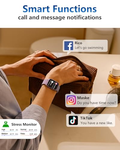 Image of MorePro Fitness Tracker with 24 /7 Heart Rate & Blood Pressure Monitor, Blood Oxygen & Sleep Tracker, Smart Watch with Step Calorie Counter, IP68 Waterproof Activity Tracker for Women Men Android iOS