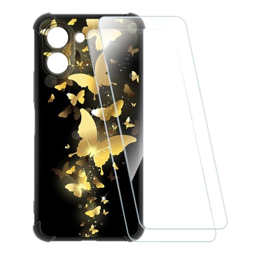 ESACMOT �v�����g�P�[�X + 2�������K���X�t�B���� Tecno Spark Go 3 4G 2026 �Ƃ̌݊�������, �Ռ��z���\�t�g�J�o�[ HD�N���A (���F�̒�)