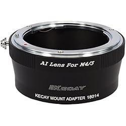 Lente Micro Nikon KECAY Adaptador para Adaptar Lentes de Nikon AI Mount en Cámaras Micro 4/3 M4/3 Micro Four Thirds Compatible con Panasonic Lumix G3 G10 GX1 GH1 GH2 GF1 GF3 GF5 GH4 Olympus Pen OM-D E-M5 E-M10 AI-M4/3