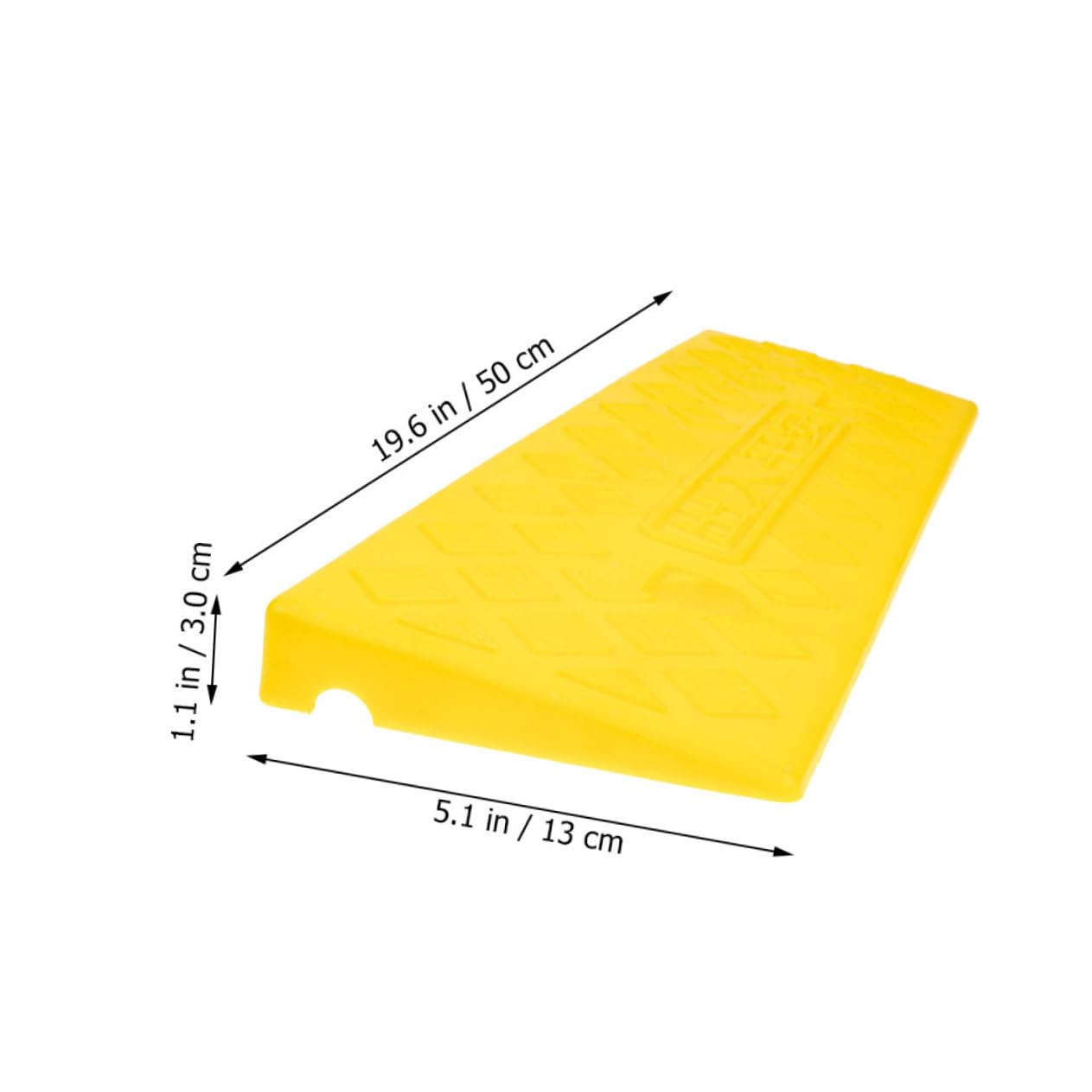 Cabilock 2Pcs Driveway Curb Ramps Slip Car Ramp with Textured Surface Height Easy Installation Suitable for Cars and Scooters Enhance Safety and Prevent Accidents