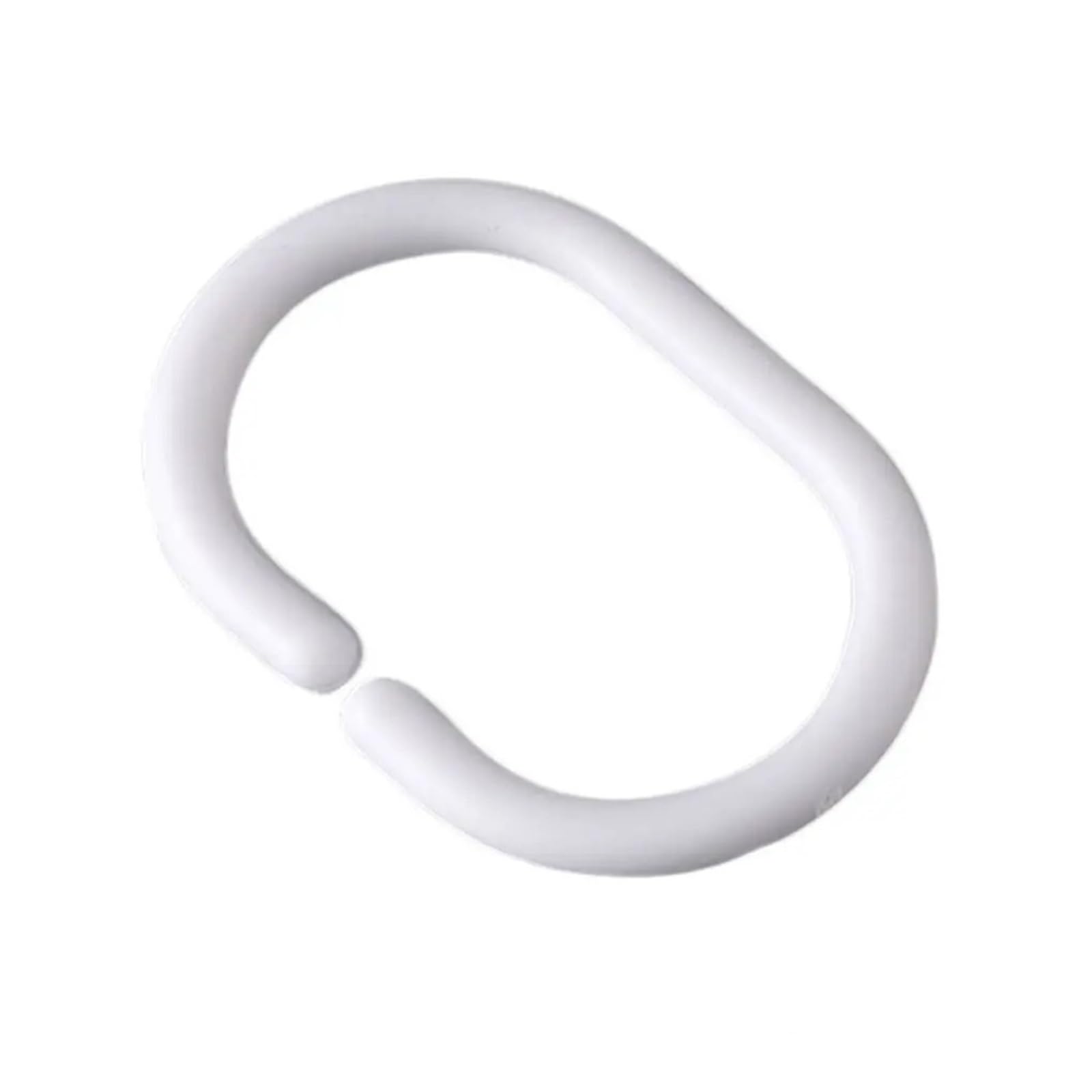 Anelli per tende, Anelli for tende 240 pezzi in plastica tipo C Gancio for tenda da doccia for bagno Drappo Loop Clip Glide