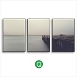 Paesaggio Soggiorno Pittura Decorativa Vista Mare Molo Divano Sfondo Muro Dipinto Semplice Lago Murale Camera da Letto Murale Pittura Nucleo 40 * 60 Cm A