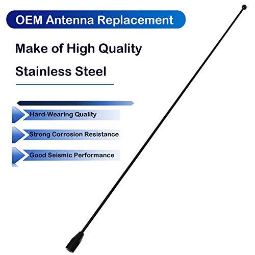 Anina 15" Stainless Steel Antenna Mast For 1980-2022 Toyota Rav4 Sienna 4 Runner Ford F150 Super Duty Car Washproof Antenna For Fm/Am Radio Signal Reception #TOP2