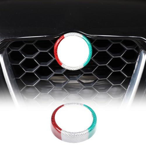 Placa de fibra de carbono real para frontal de Alfa Romeo Stelvio 3 colores
